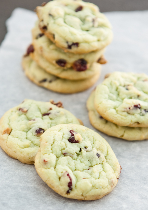 Cranberry Pistachio Pudding Cookies