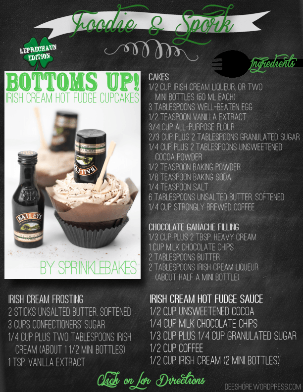 Foodie & Spork - Irish Cupcakes