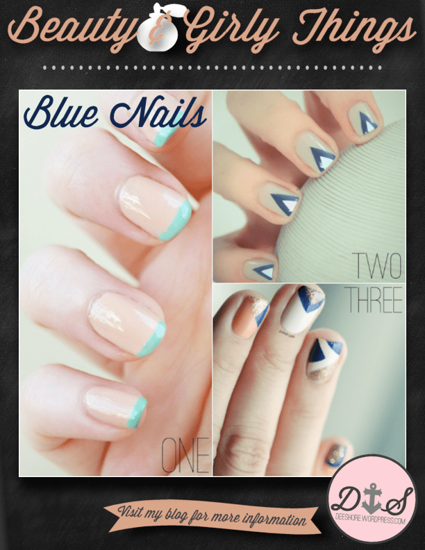 Beauty & Girly Things - Blue Nails