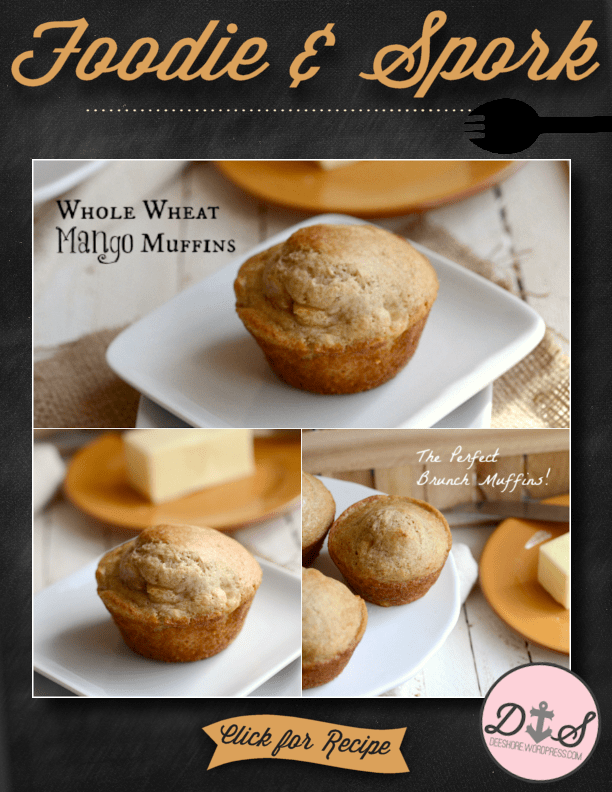 Foodie & Spork - Whole Wheat Mango Muffins