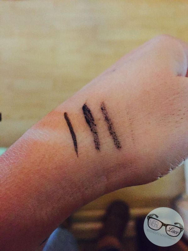 Eyeliner Swatches After