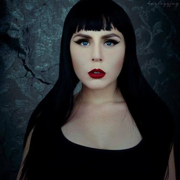 Hayley as Wednesday Addams