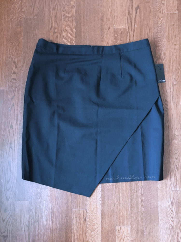 PLVSH Box 6 - Eloquii Asymmetrical Hem Pencil Skirt