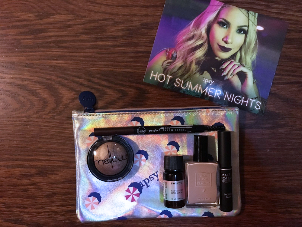 Silvia's July 2016 Ipsy Glam Bag