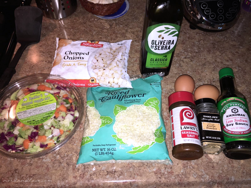 Cauliflower Fried Rice Ingredients
