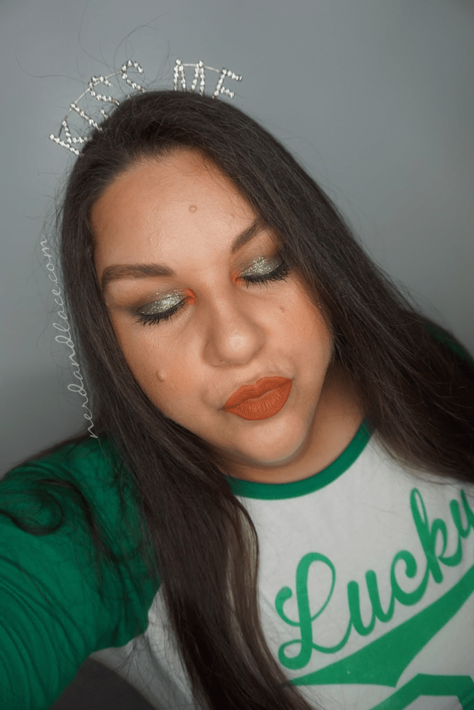St Pattys Glitter Makeup 5